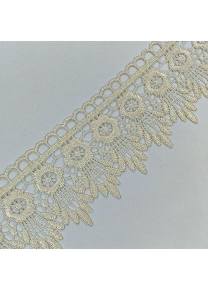 (1 метр) Кружево макраме 6,5 см цвет - молочный (05М-XR13023-8) Plus-plus (352745015)