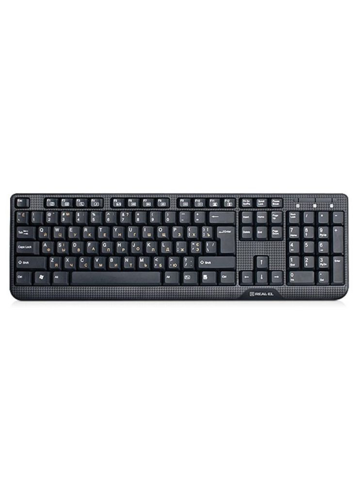 Клавіатура Real-El 500 standard, usb, black (268147272)