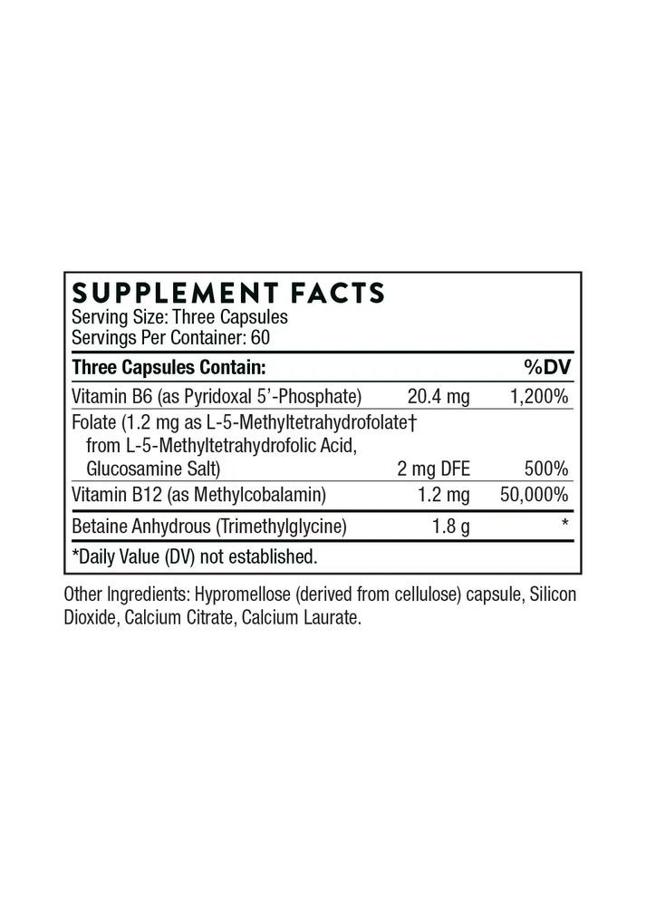 Витамины для мозга (Methyl-Guard) 180 капсул Thorne Research (361114008)