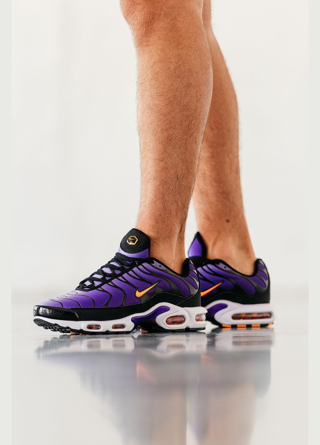 Фиолетовые демисезонные кроссовки мужские и женские nike air max tn plus purple | найк аир макс тн плюс фиолетовые No Brand
