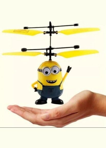 Вертолет миньон веселая игрушка для детей с подсветкой No Brand p388 (294845753)