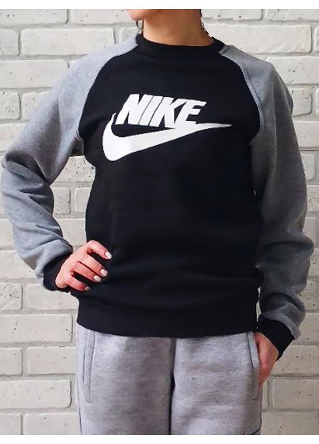 Джемпер теплый для подростка, спортивная зимняя кофта, трехнитка на флисе No Brand (370140728)