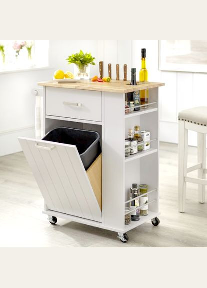 Тумба для мусорного ведра из дерева Баянхо зефир (ТМВ-000720) No Brand (327846282)