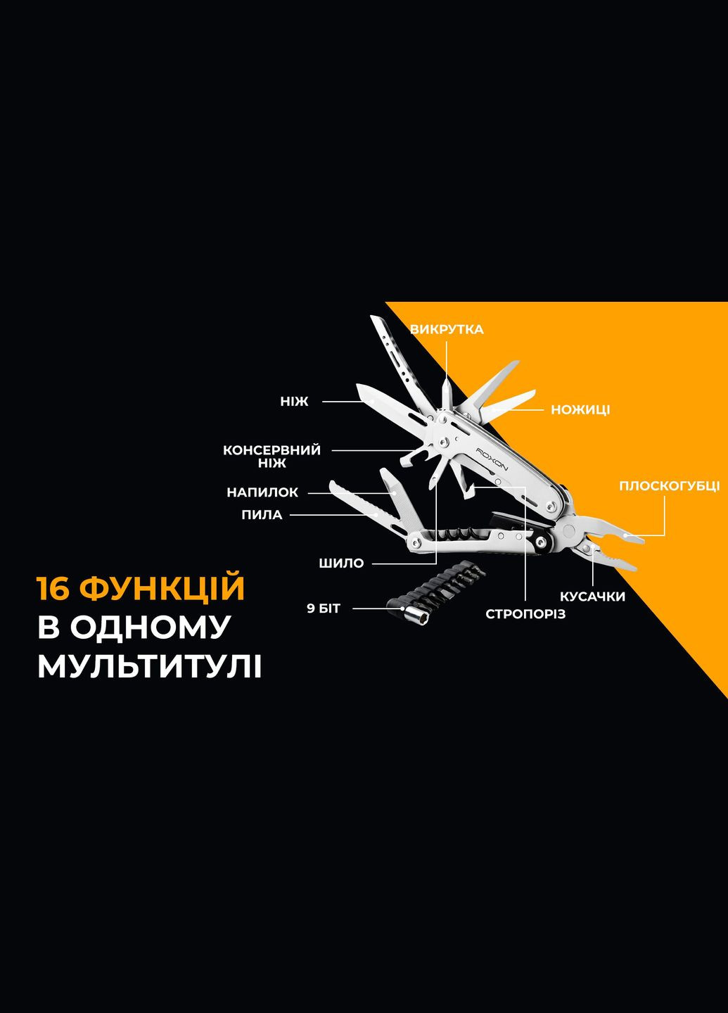 Мультитул Storm S801S Roxon (353502330)