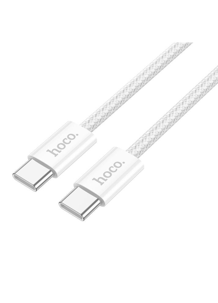 Кабель USB X104 Source 60W Type-C to Type-C 1m Білий Hoco (317631357)