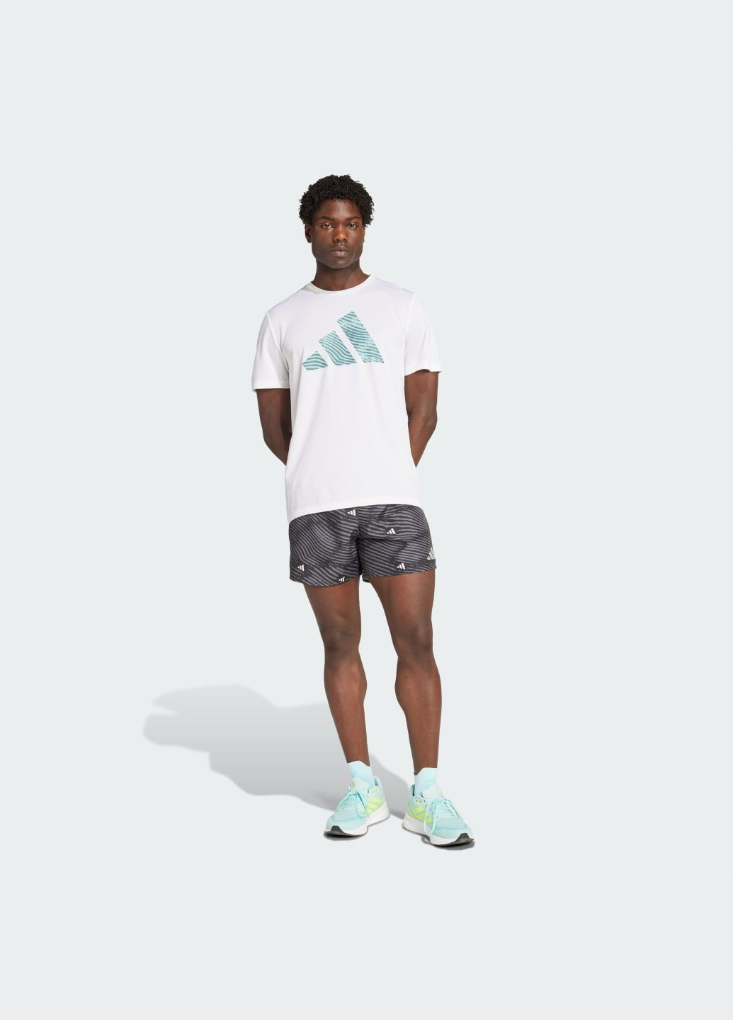 Біла футболка adi365 running essentials brand love adidas