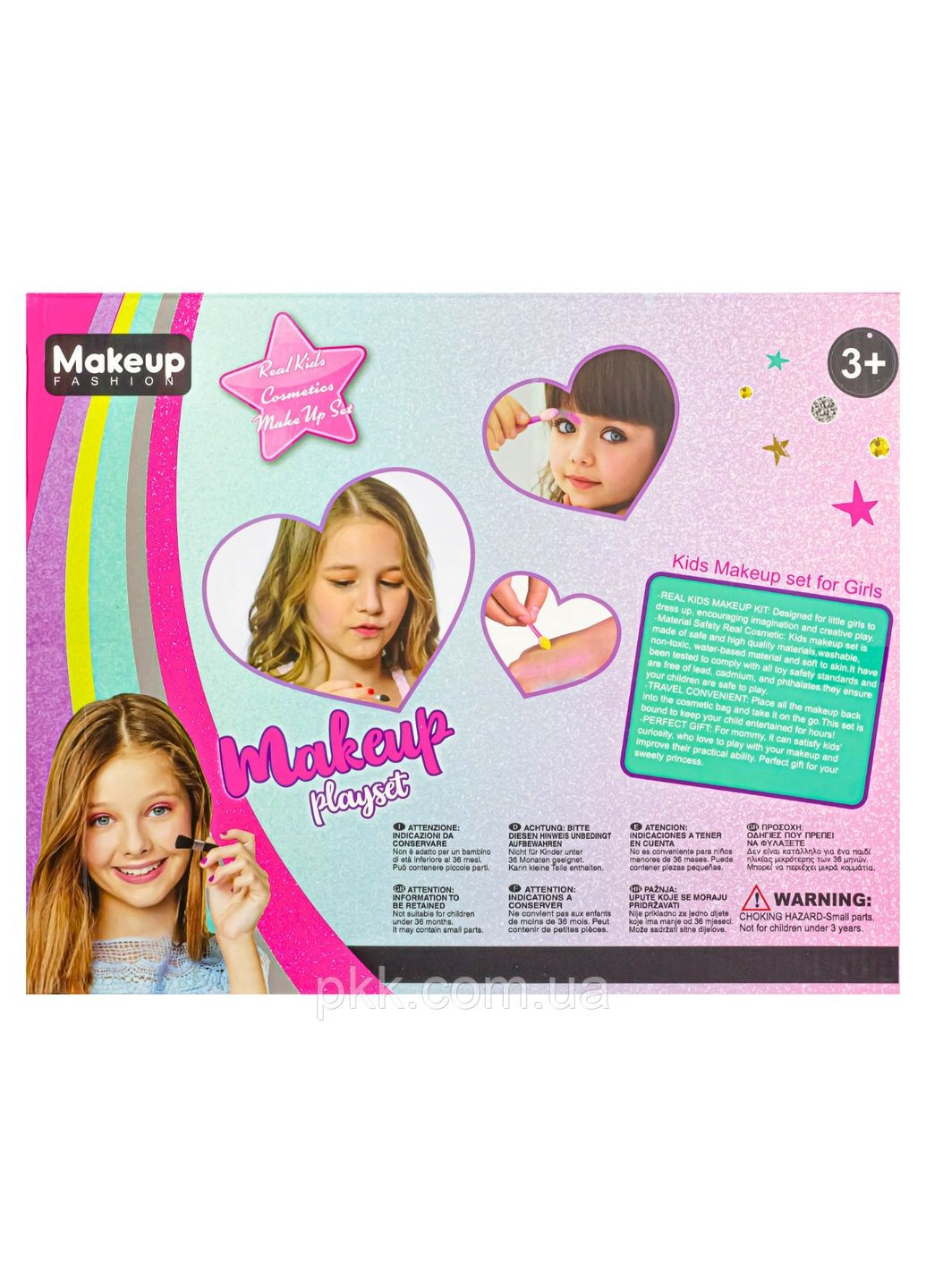 Подарунковий набір декоративної косметики для дівчинки від 3 років Makeup Fashion Playset No Brand (279310990)