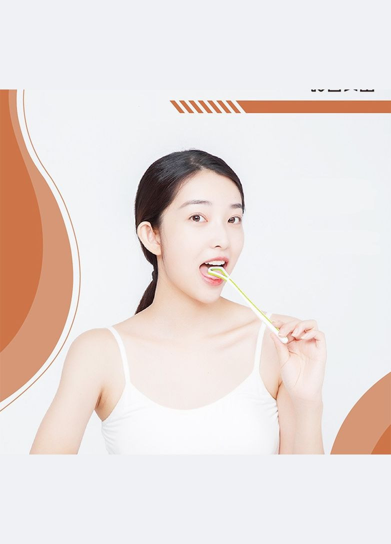 Силіконовий скребок для очищення язика для ефективного видалення нальоту та бактерій розовий No Brand (322594648)