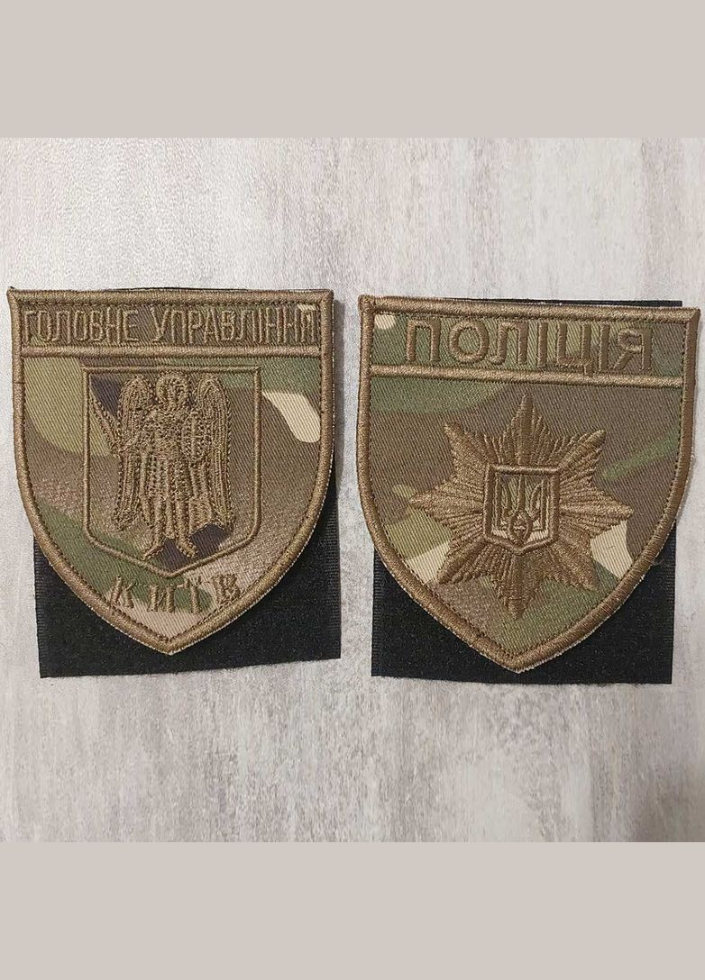 Шеврон ГУНП Киева на мультиками (нити койот) No Brand (336381697)