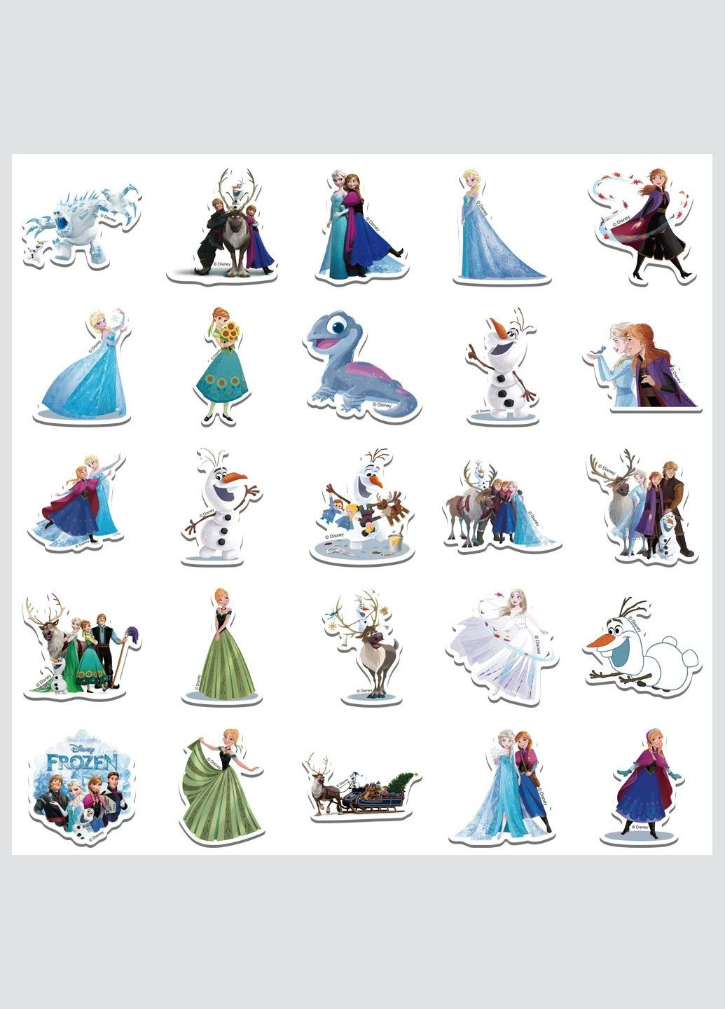 Набор виниловых наклеек Disney Снеговик Олаф Холодное сердце DSN-007 No Brand (359447580)