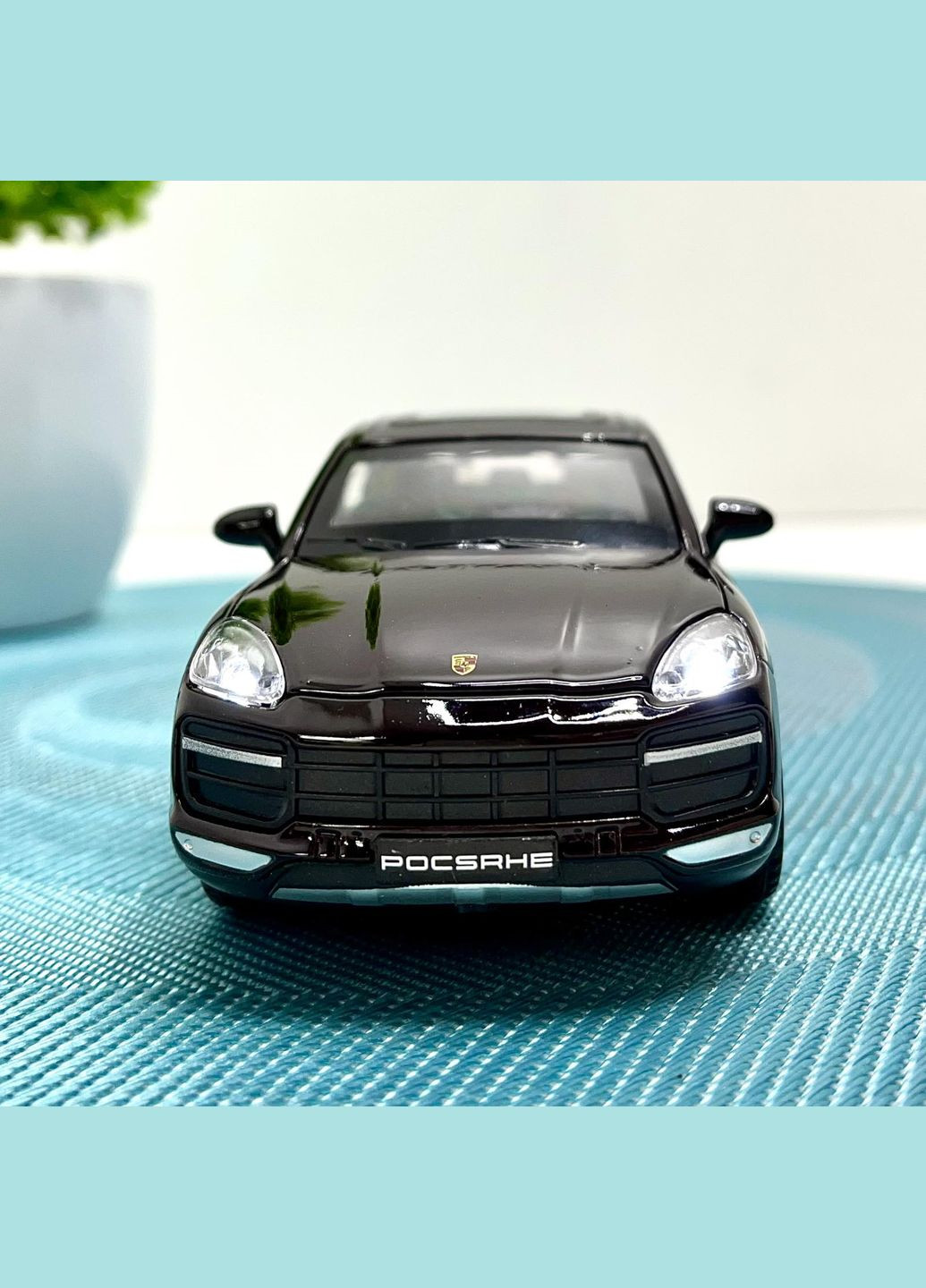 Машинка металлическая АвтоЭксперт Porsche Cayenne 5 1:32 свет/звук Темно-коричневая (24705) No Brand (316259368)