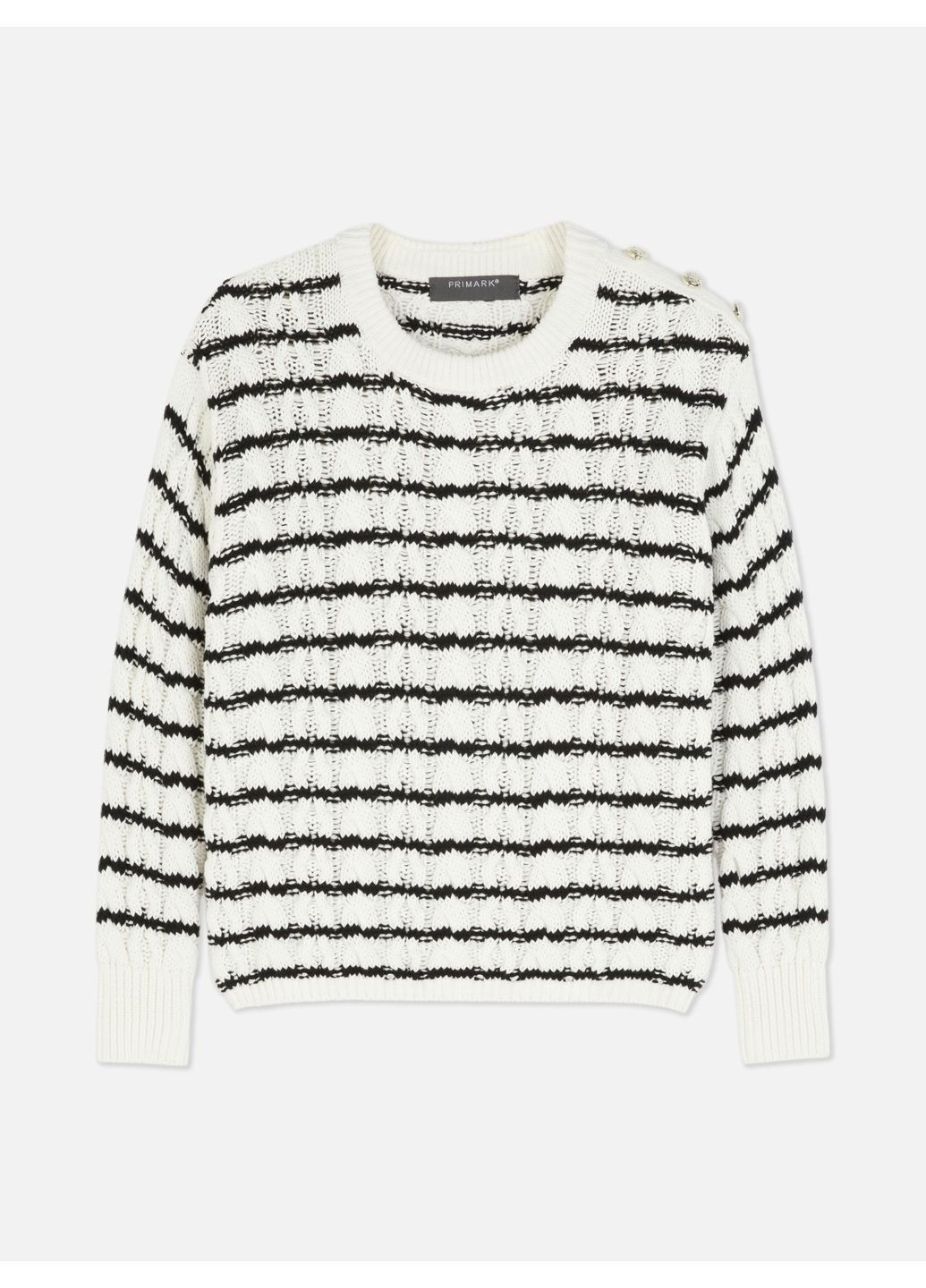 Белый джемпер демисезон,белый в черную полоску, Primark