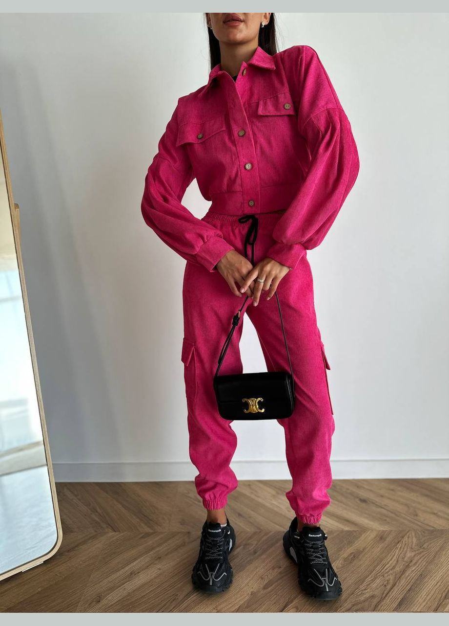Стильный вельветовый костюм с джогерами Vakko (282645906)