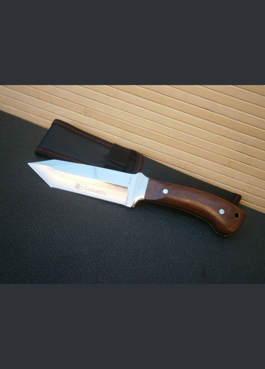 Ніж туристичний Columbia 3195 US Тanto в чохлі 23 см Buck (302391751)