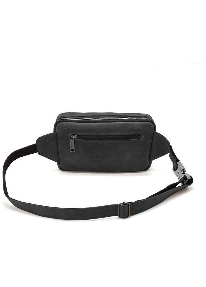 Напоясна сумка на два відділення RA-0704-3md чорна шкіра TARWA (298684242)