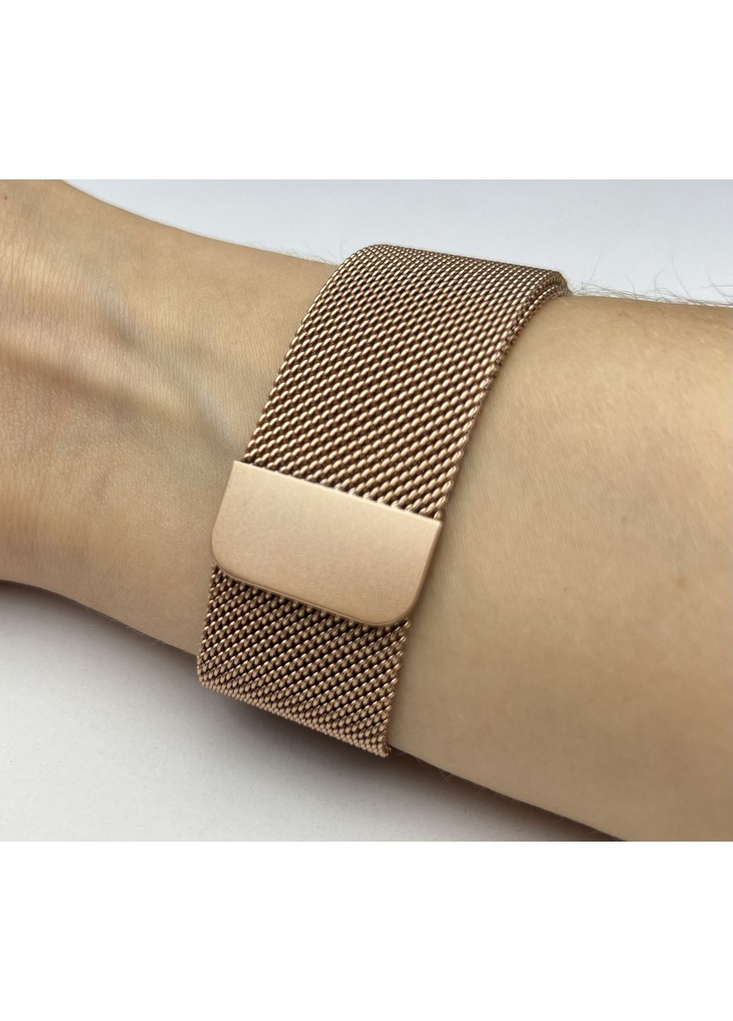 Ремінець Milanese Loop для Apple Watch металевий міланська петля на годинник 38 / 40 / 41 / 42 мм Золотий / Rose Gold Milan (363977028)