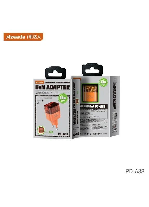 Зарядний пристрій Azeada PD-A88 33W GAN Orange Proda (362916035)