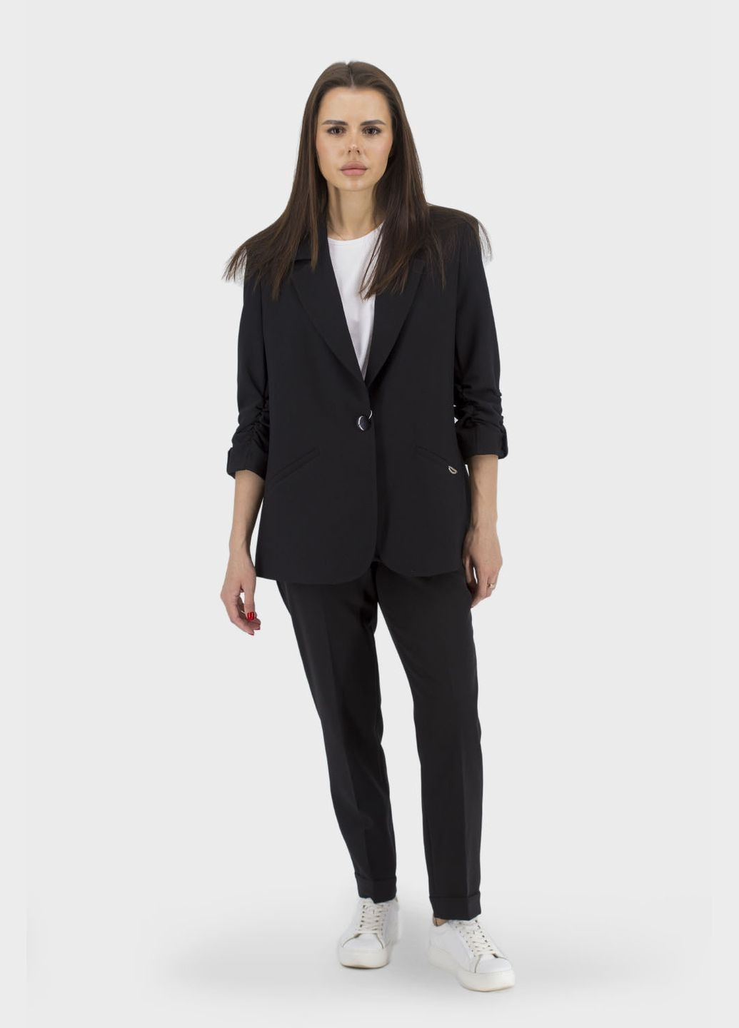 Черный женский женский пиджак (, ), 38005 Maryland однотонный - всесезон