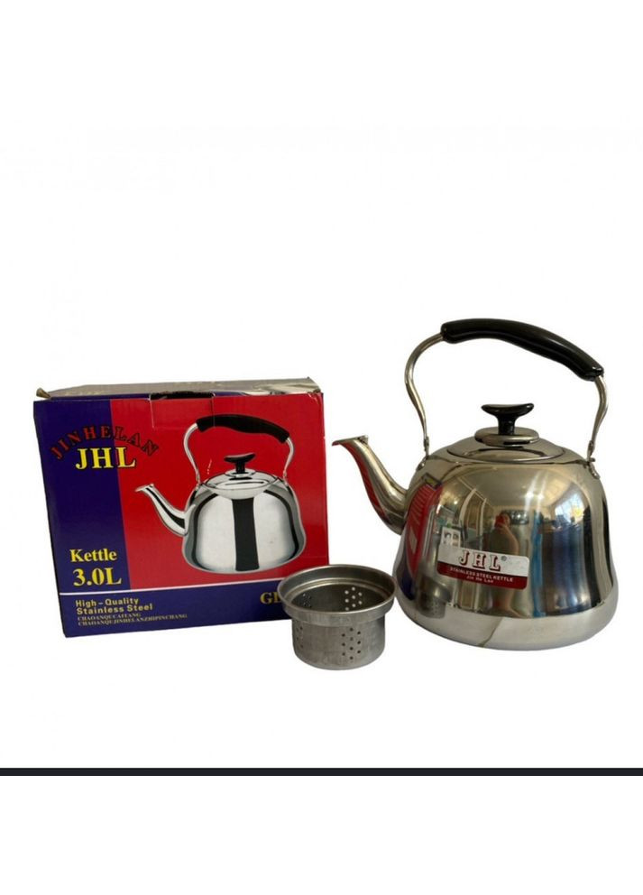Чайник металевий із сіточкою для заварки Jinhelan 3.0L No Brand (348118959)
