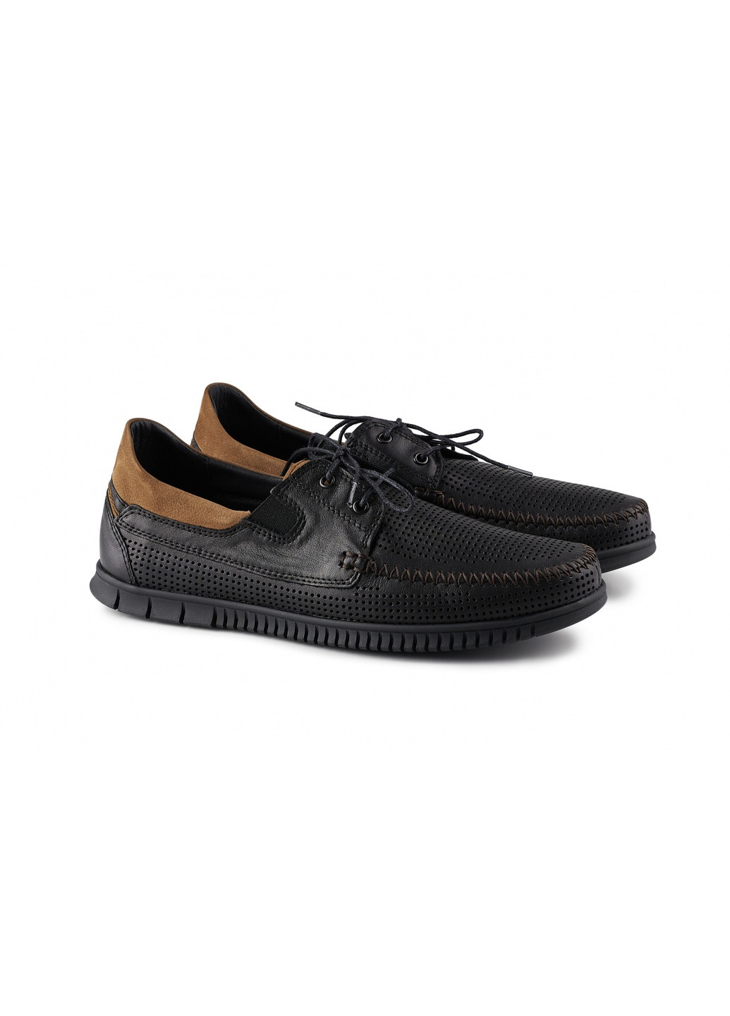 Темно-коричневые туфлі 55600 Леомода