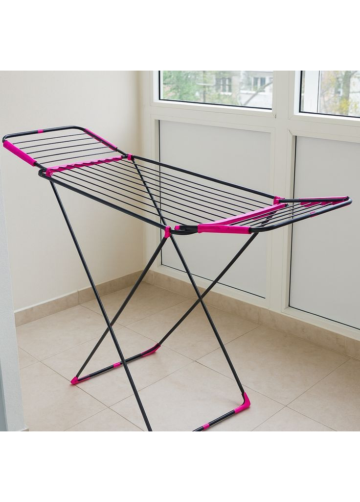Сушилка для белья складная металлическая 17,5 м розовая AVRORA Dogrular (364551300)