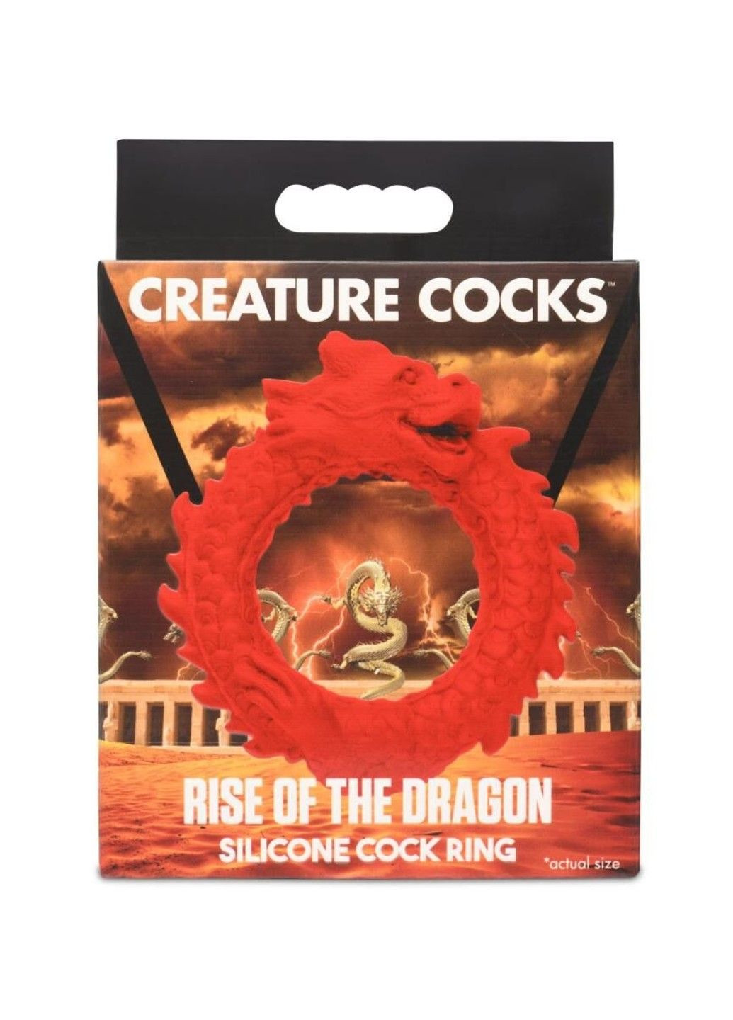 Эрекционное кольцо Rise of the Dragon Silicone Penis Ring - Red Creature Cocks (349836858)