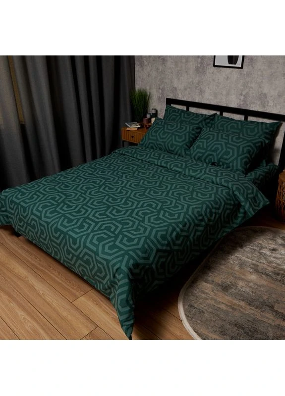 Підковдра Бязь Gold Люкс King Size 220 x 240 см (MS-870001054) Moon&Star Emerald Maze (357208283)