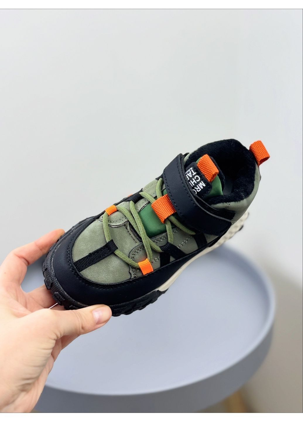 Чоботи осінні дитячі хакі 1657 No Brand (368152145)