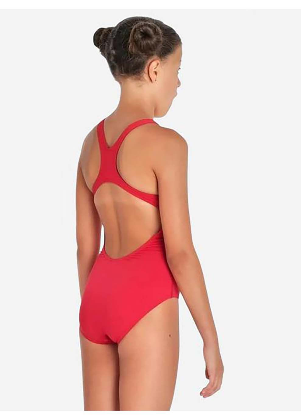 Красный демисезонный купальник закрытый для девочек team swimsuit swim pro solid красный Arena