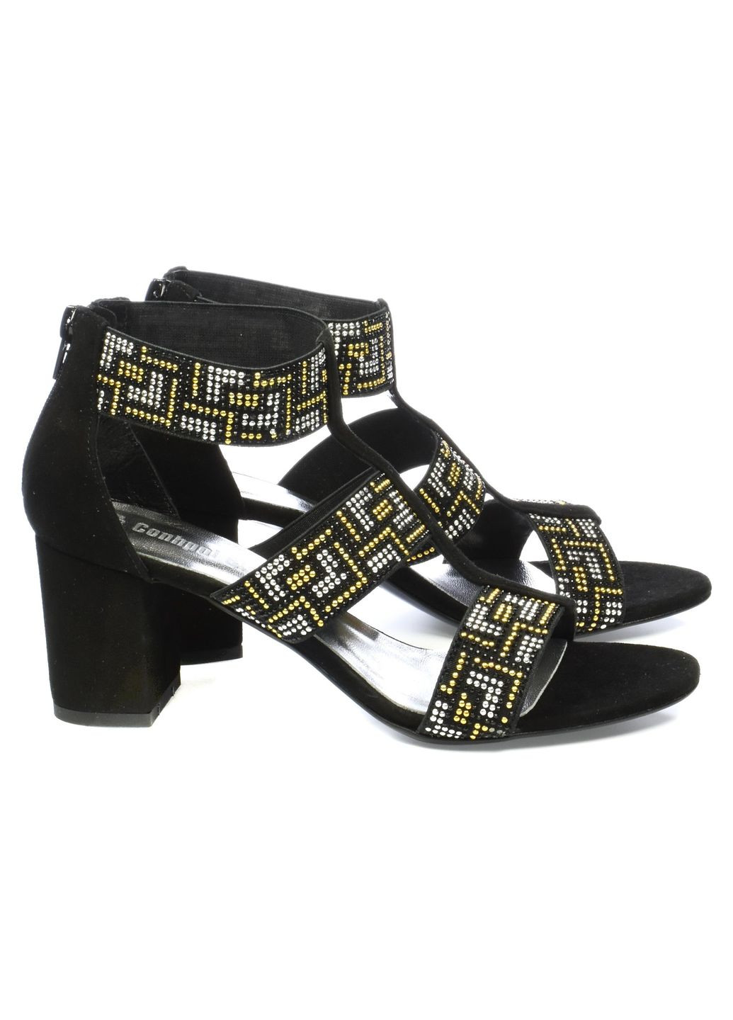 Черные босоніжки Conhpol