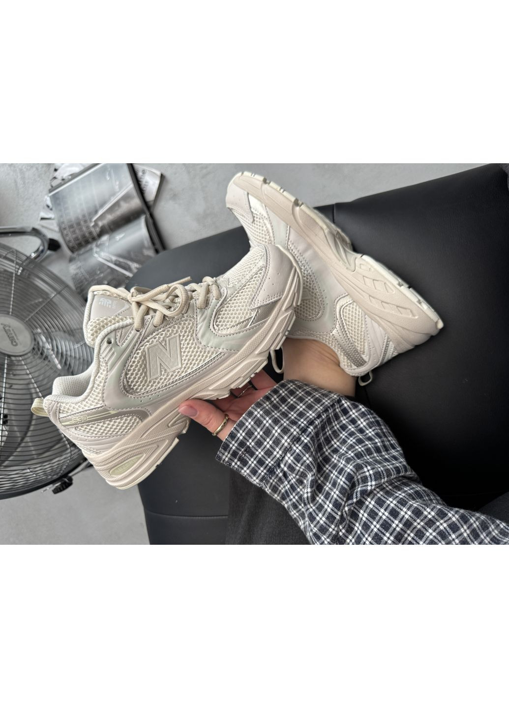 Бежеві Осінні кросівки чоловічі new balance 530 light beige нью беланс 530 No Brand