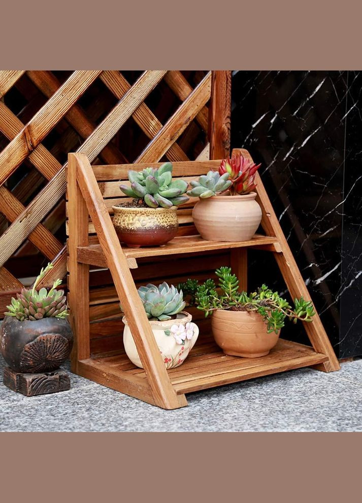 Підставка для квітів з дерева Енарес капучино (ЦВП-002609) No Brand (328225427)