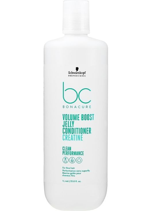 Кондиционер для тонких волос Bonacure Volume Boost Jelly Conditioner Ceratine 1000ml 1067575 Schwarzkopf Professional (368611385)
