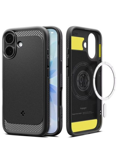Чехол для мобильного телефона (ACS10367) Spigen Rugged Armor MagFit iPhone 17 Matte Black (367017495)