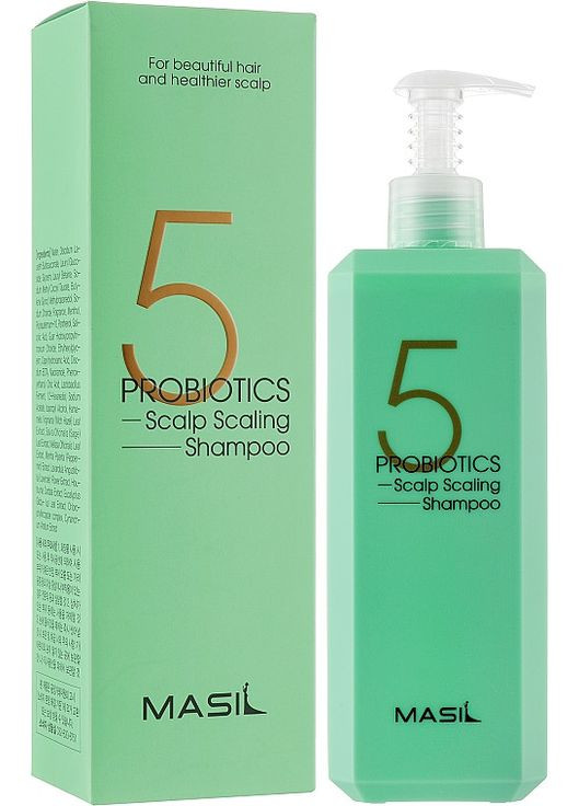 Шампунь для глибокого очищення шкіри голови 5 Probiotics Scalp Scaling Shampoo, 500 мл (8809744061184) MASIL (366822178)