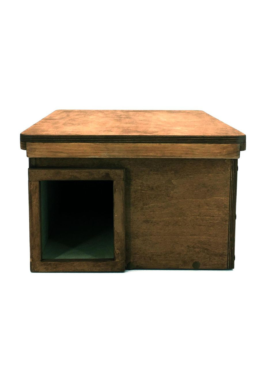 Домик для ёжиков из дерева Герри капучино (ДДЕ-001609) No Brand (328605709)