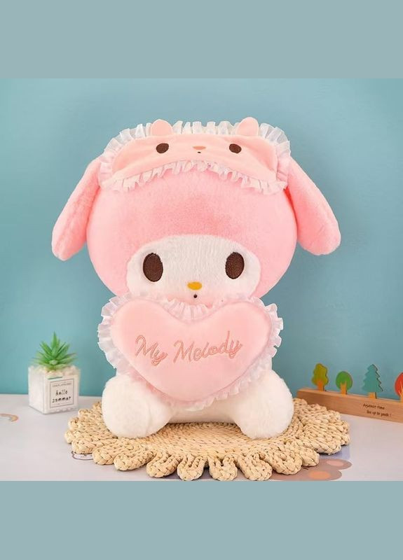 М'яка іграшка Зайчик із серцем My Melody 35 см No Brand (316226635)