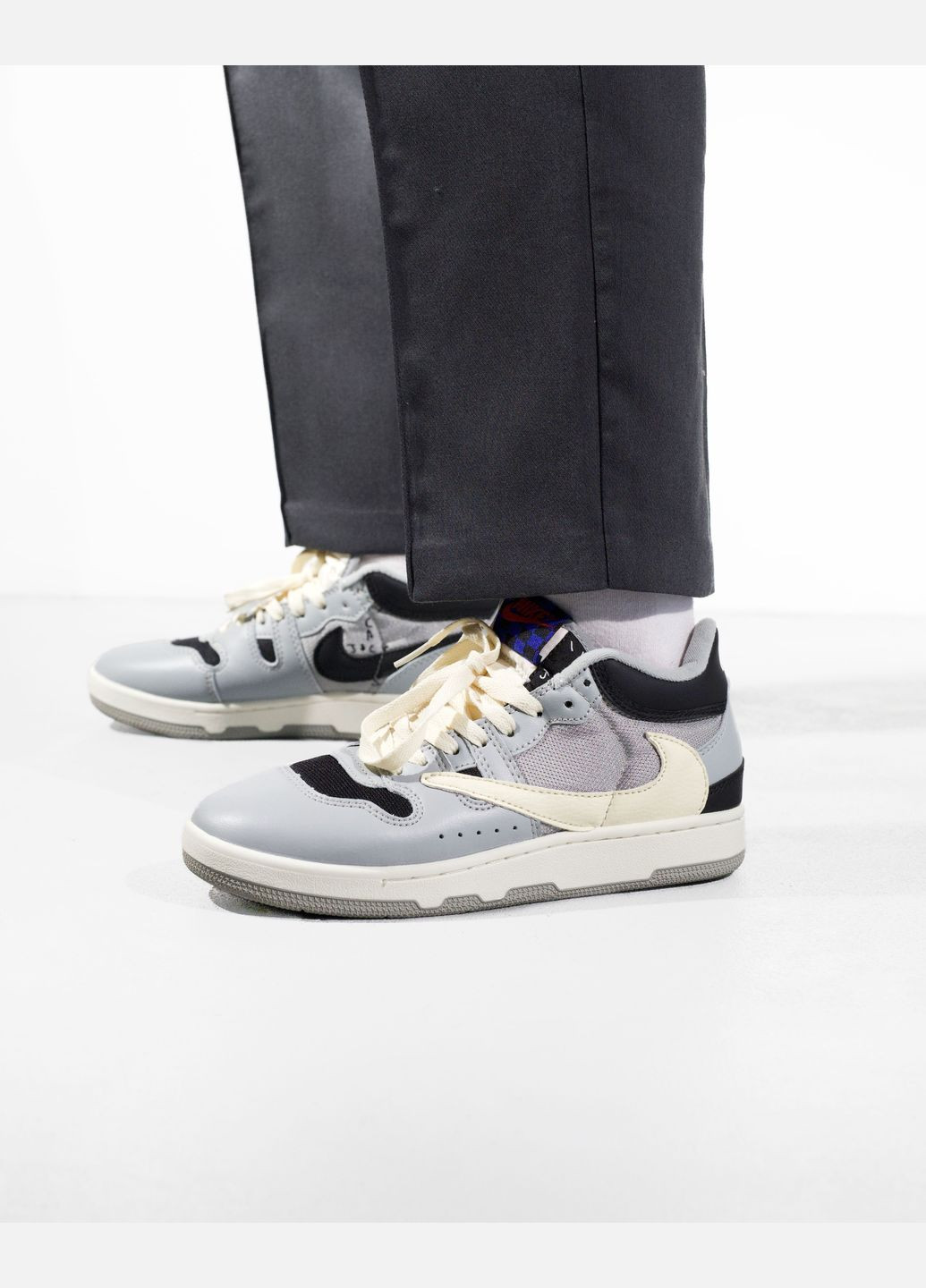 Сірі Осінні кросівки чоловічі nike mac attack grey beige | найк мак аттак сірі бежеві No Brand