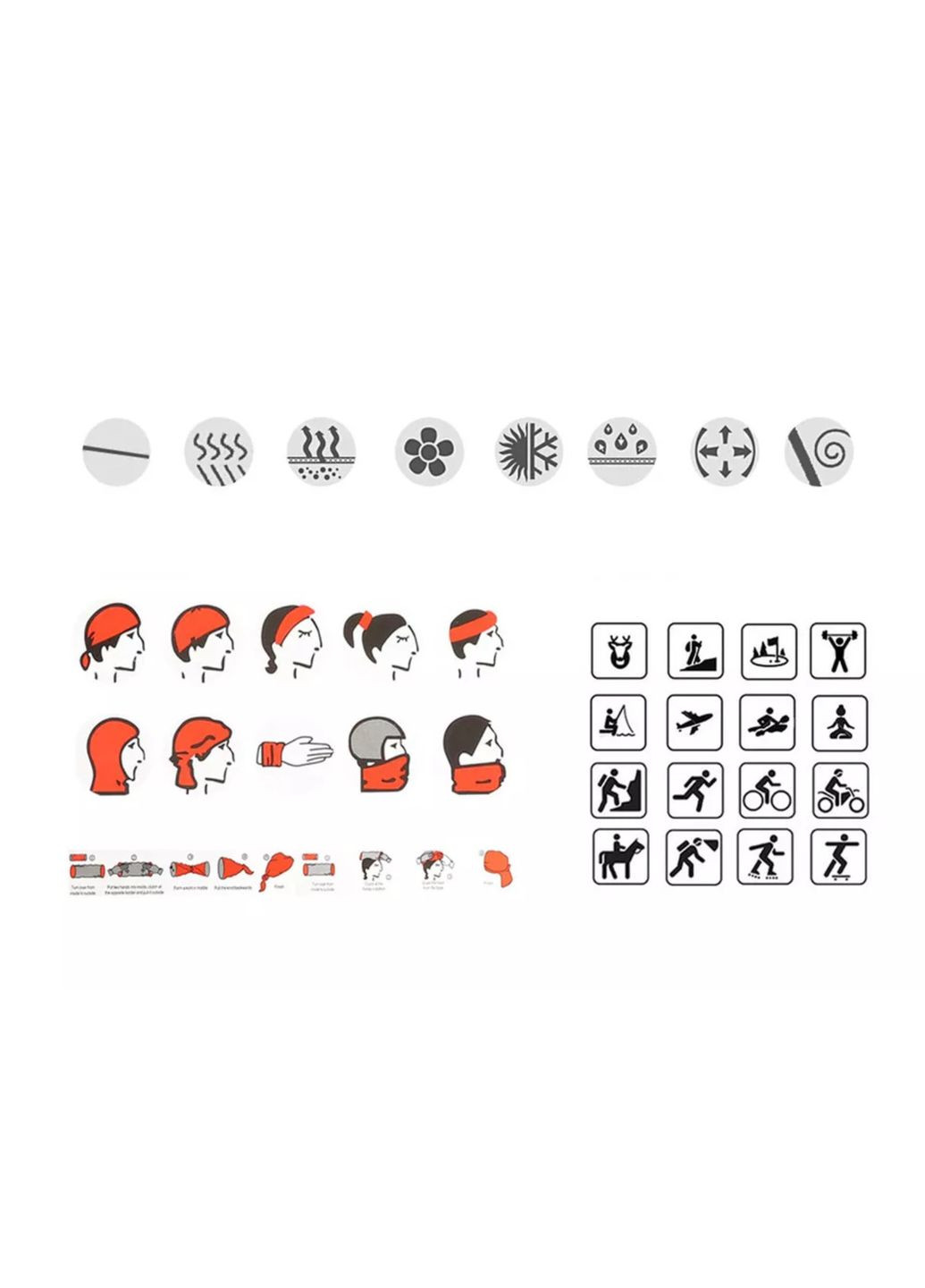 Бафф унисекс универсальный «Зеленый Череп» China (366890741)