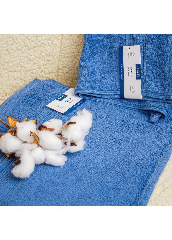 Полотенце для рук Fancy Р-04180_29729 50х90 см синее ТЕП комбинированный