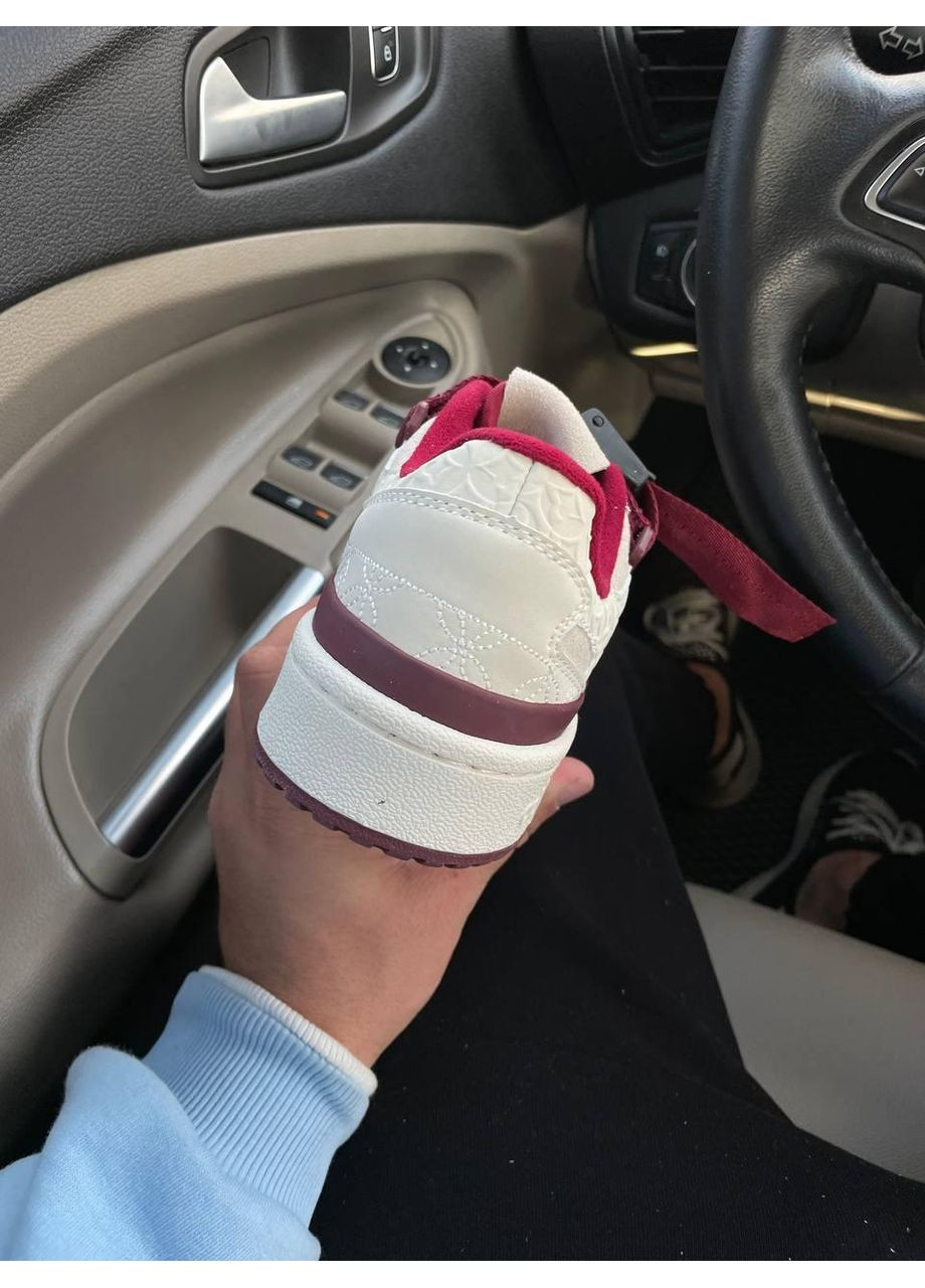 Бежевые демисезонные кроссовки мужские adidas forum beige bordo адидас форум No Brand