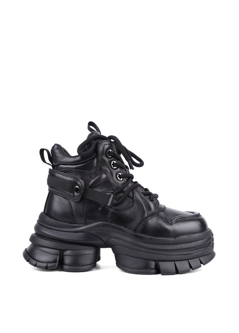 Жіночі Черевики MX6333-1X-1 Чорний Шкіра MIRATON (304203792)