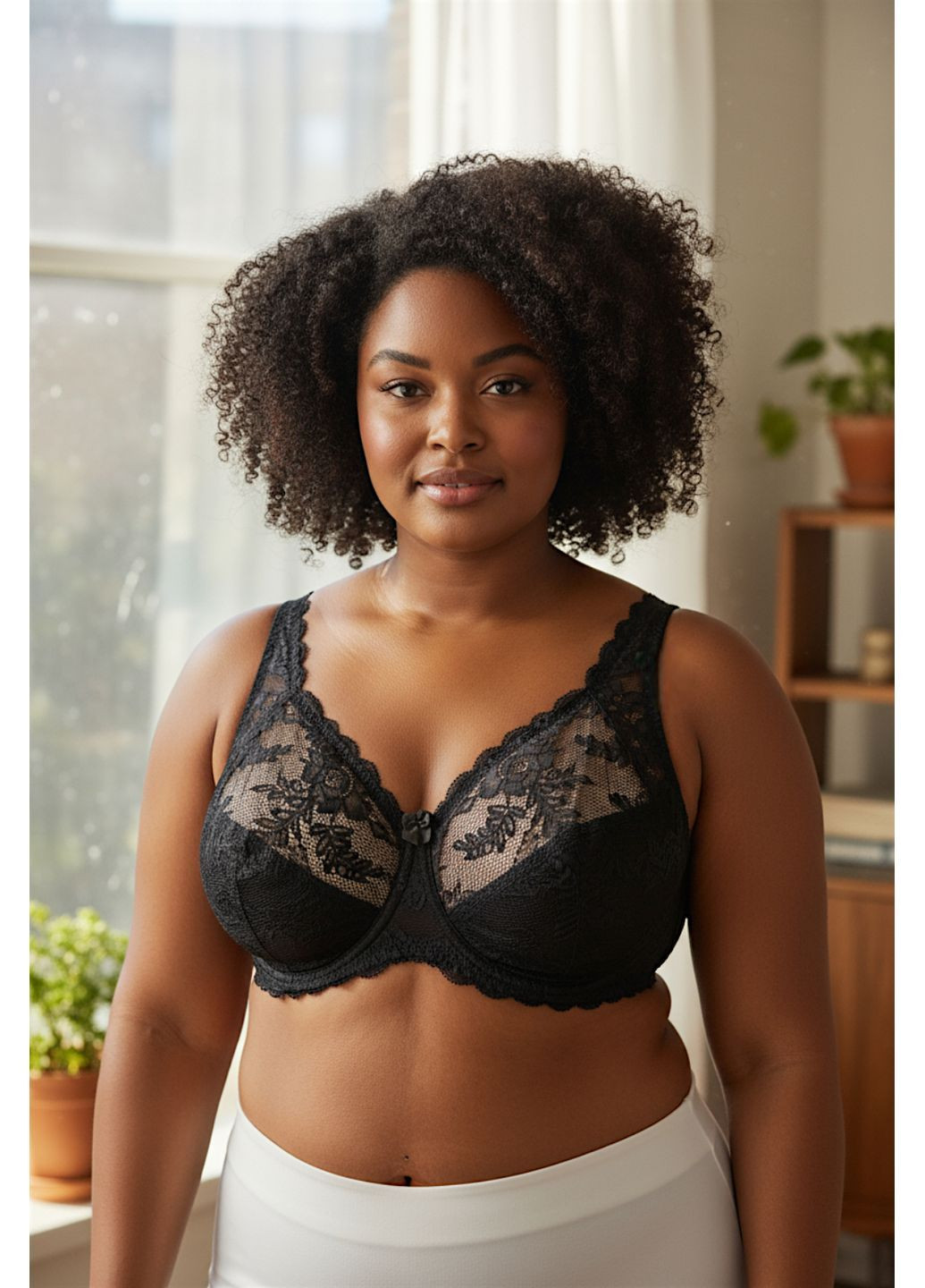 Чорний балконет бюстгальтер з м'якою чашкою marta FS з кісточками нейлон