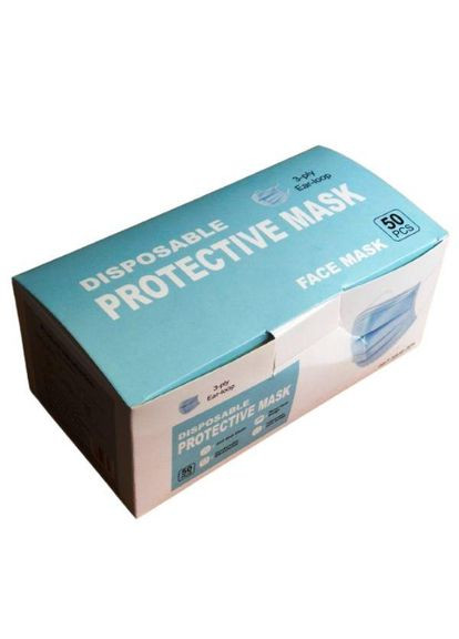 Маски не медичні одноразові двошарові 500 шт. (МСК-00500) Plus-plus (352744037)