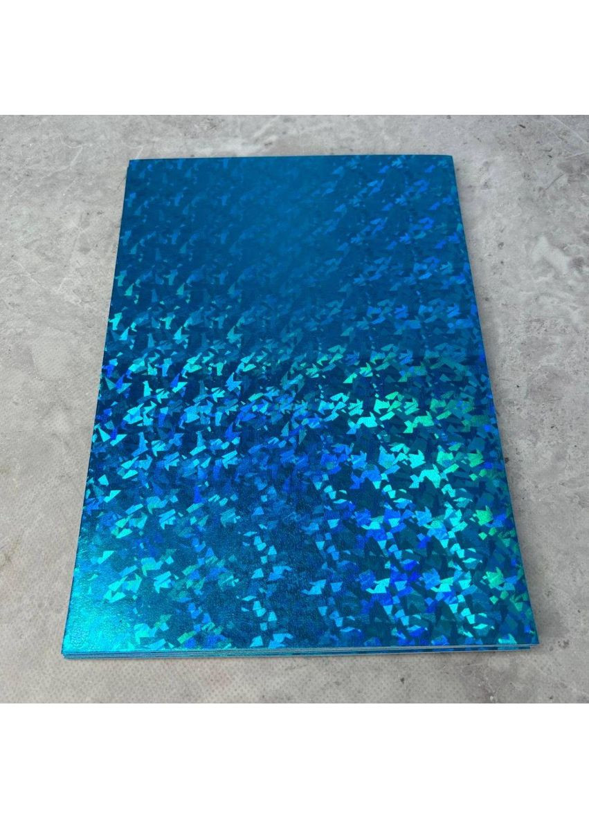 Фоаміран голограма 1,8 мм, 1 аркуш А4 - блакитний Plus-plus (354796952)