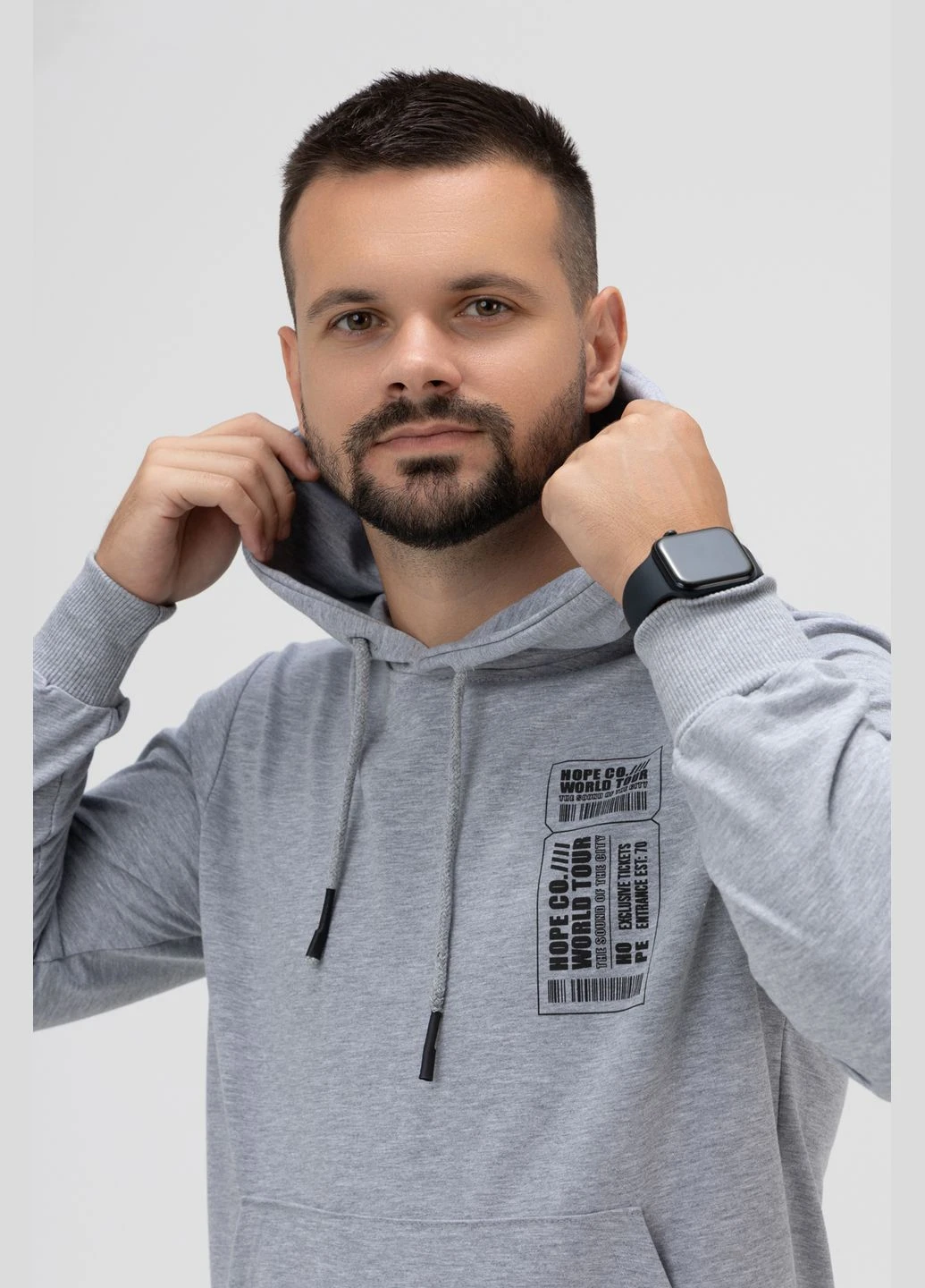 Худі з принтом чоловічий HP858 Hope (315975184)