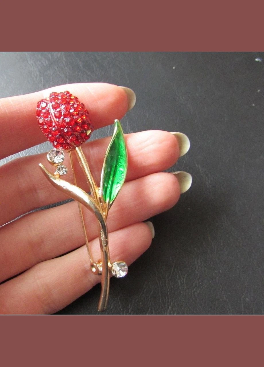 Красивая брошь в стразах цветок. Fashion Jewelry (336949895)