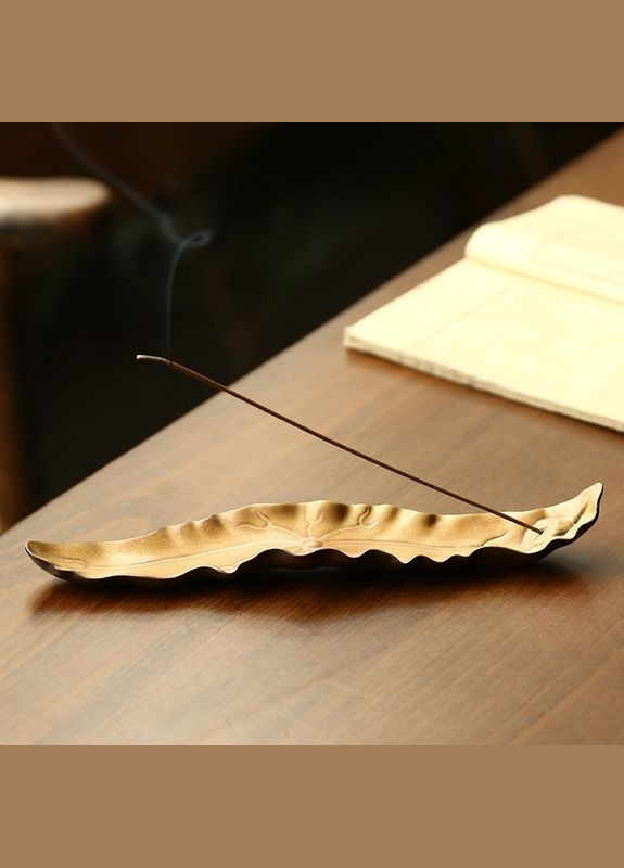 Подставка для благовоний "Золотая волна", керамическая (331-1) No Brand (326068466)