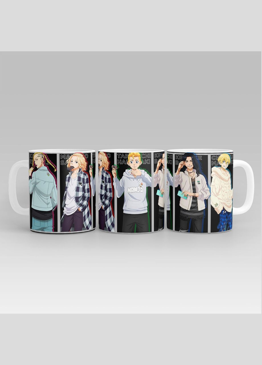 Білий кухоль (кухоль) з принтом "токійські месники - tokyo revengers" Push IT Кавун Чашка (316112778)