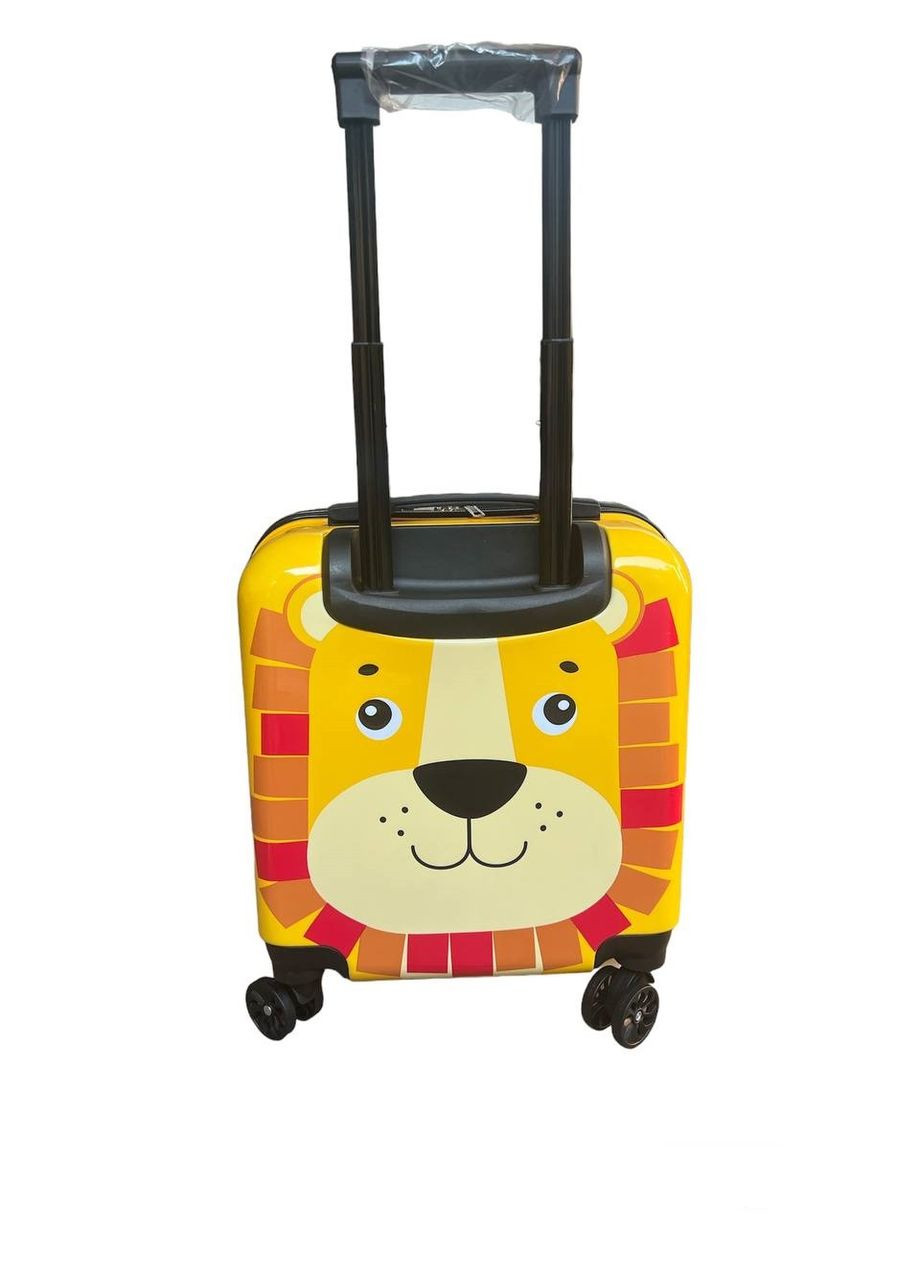 Детский чемодан Лев на 4 колесиках 40 литров с кодовым замком, цвет оранжевый H&H (298401028)